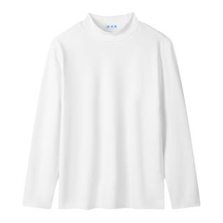 ALang Studio T Shirts Unisex Half Turtleneck Thickened And Fleece Lined Straight Fit