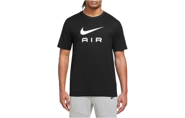 Nike Nike T Shirts Men's Black Crew Neck Moderate Straight Fit