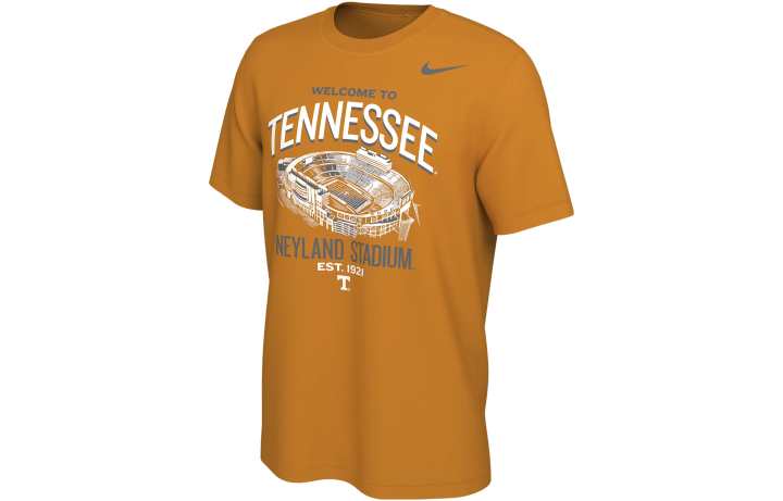 Nike Nike T Shirts Men's Orange Crew Neck Moderate Straight Fit