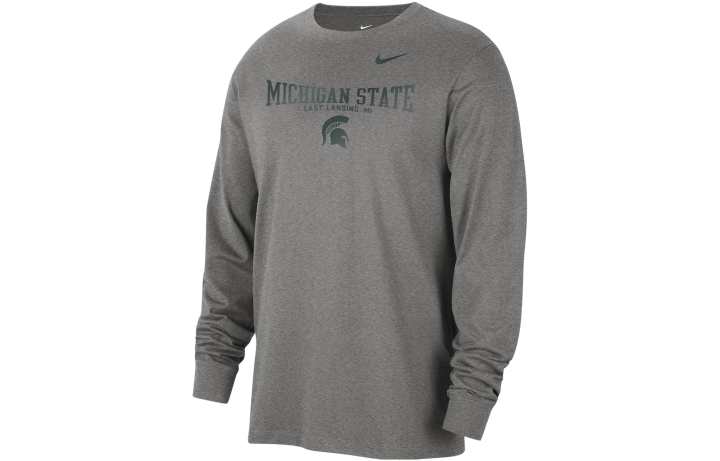 Nike Nike Michigan State Men's Nike College Crew-Neck Long-Sleeve T-Shirt