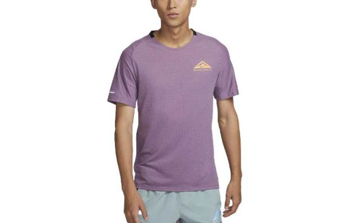 Nike Nike Dri FIT Trail Solar Chase T Shirt Men's Violet