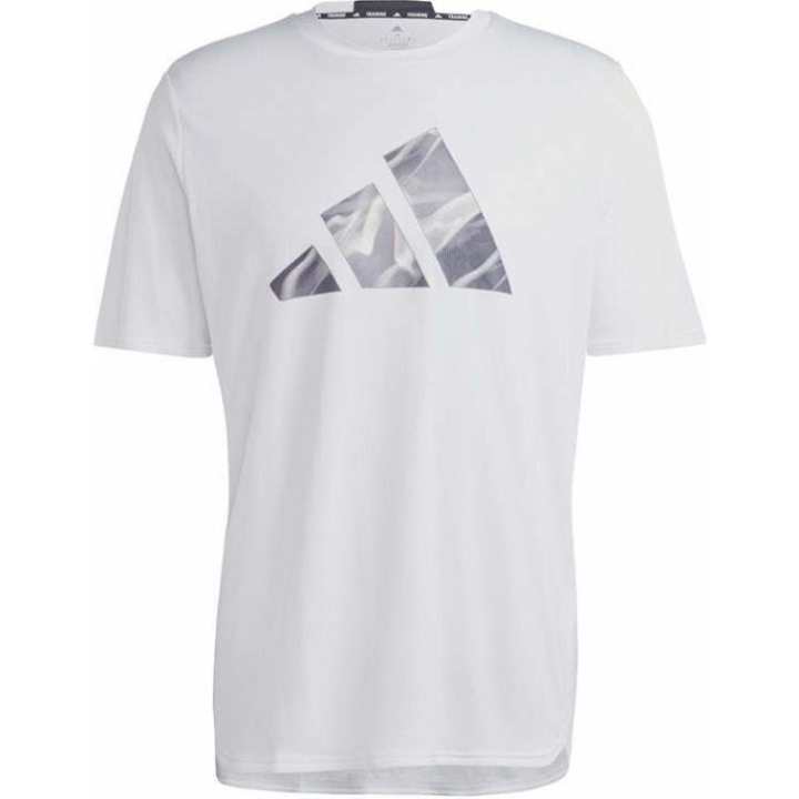 Adidas Adidas HIIT T Shirts Men's White Crew Neck Moderate Straight Fit