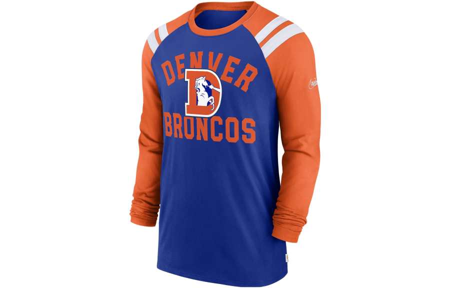 Nike Nike X NFL T Shirts Men's Orange Crew Neck Moderate Straight Fit
