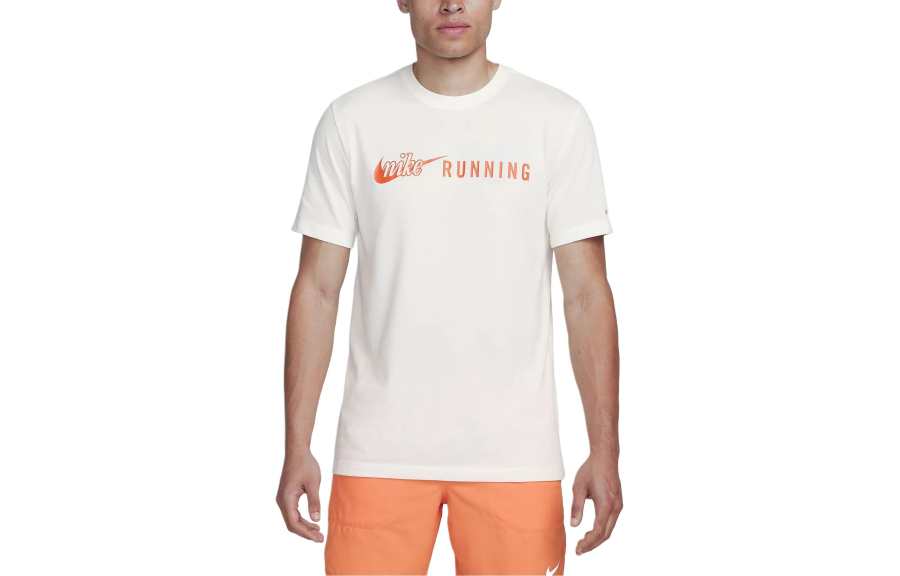 Nike Nike Dri FIT Running T Shirt T Shirt Men's White