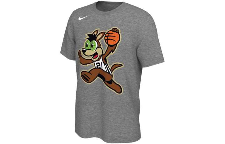 Nike Nike X NBA T Shirts Men's Gray Crew Neck Moderate