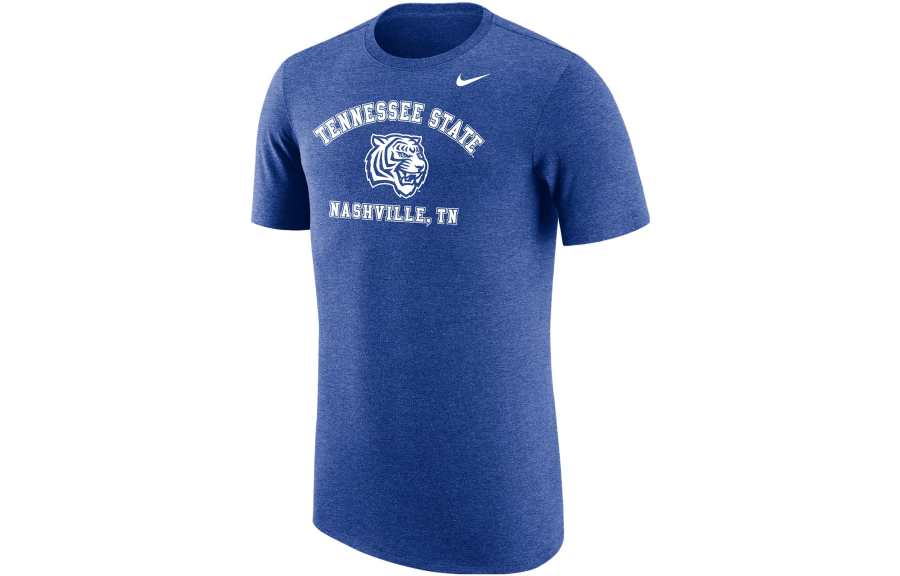 Nike Nike T Shirts Men's Royal Blue Crew Neck Moderate Straight Fit