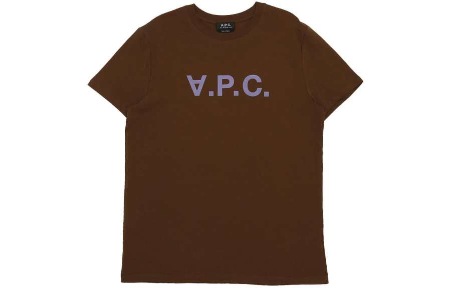 A.P.C A.P.C Vpc Flocked Cotton T shirt