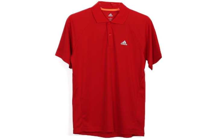 Adidas Adidas T Shirts Men's Red Polo Collar Moderate Straight Fit
