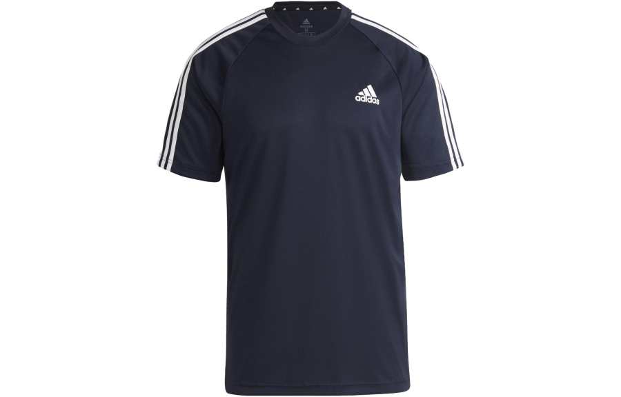 Adidas Adidas T Shirts Men's Blue Crew Neck Moderate
