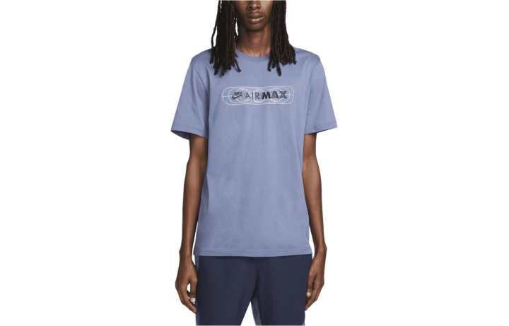 Nike Nike T Shirts Men's Blue Purple Crew Neck Moderate Straight Fit