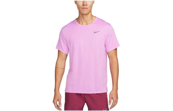 Nike Nike T Shirts Men's Pink Crew Neck Moderate Straight Fit