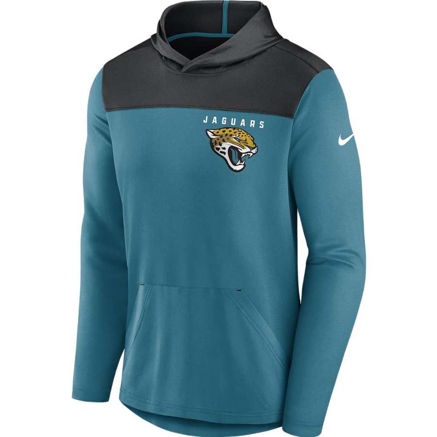 Nike Nike T Shirts Men's Blue Hooded Moderate Straight Fit