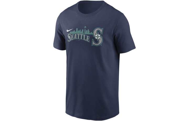 Nike Nike T Shirts Men's Marine Blue Crew Neck Moderate Other