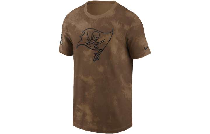 Nike Nike X NFL T Shirts Men's Brown Crew Neck Moderate Straight Fit