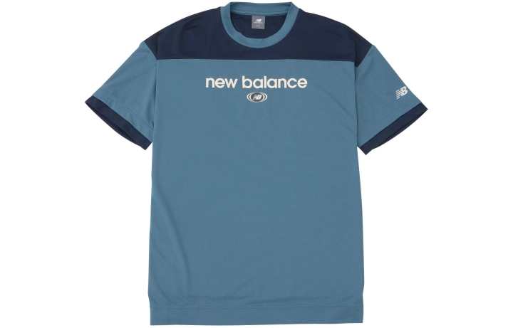 New Balance New Balance Linear T Shirt Unisex Blue
