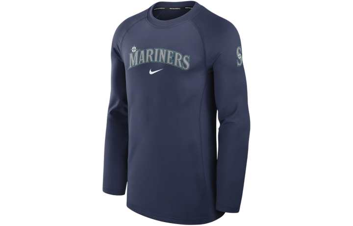 Nike Nike Seattle Mariners Authentic Collection Game Time Men's Nike Dri FIT Mlb Long Sleeve T Shirt
