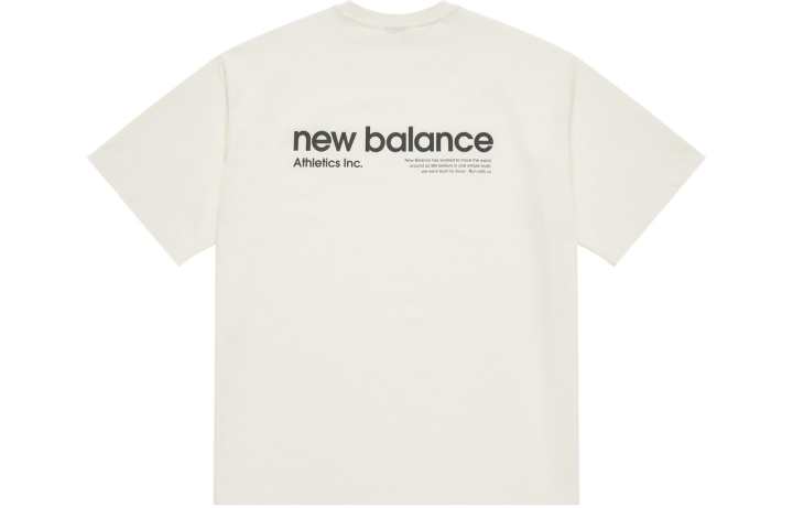 New Balance New Balance T Shirt Unisex Ivory White