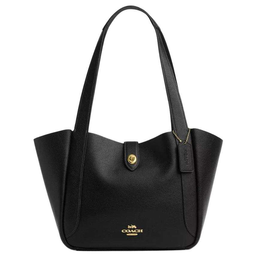 COACH Hadley Double Sided Leather Tote Bag, Shopping Bag, Handbag, Shoulder Bag Large Women's Black