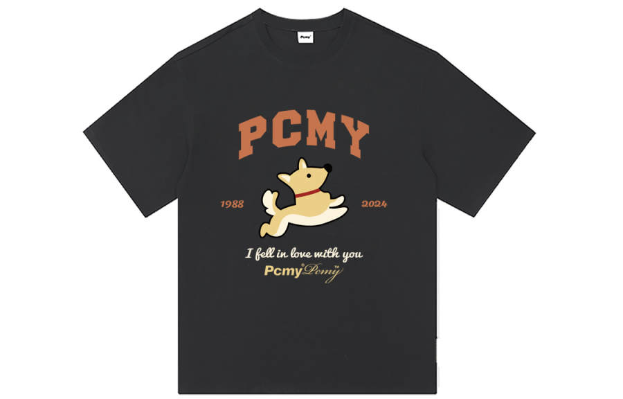 PCMY T Shirts Unisex Crew Neck Moderate Straight Fit