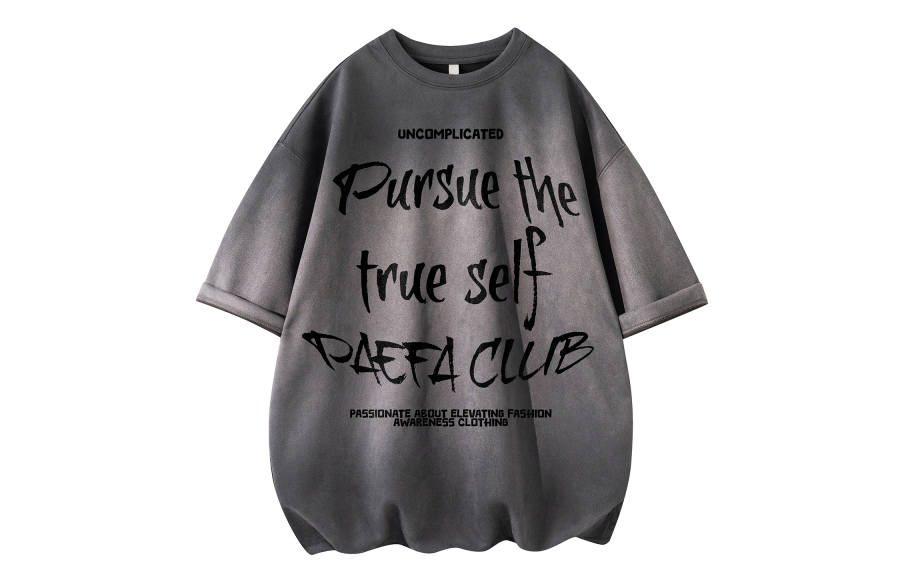 PAEFA T Shirts Unisex Crew Neck Moderate Heavyweight