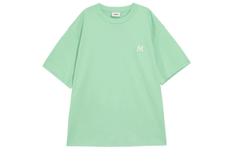 MLB New York Yankees T Shirts Unisex Green Crew Neck Moderate Straight Fit