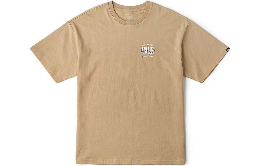 Vans Vans T Shirts Men's Brown Crew Neck Moderate