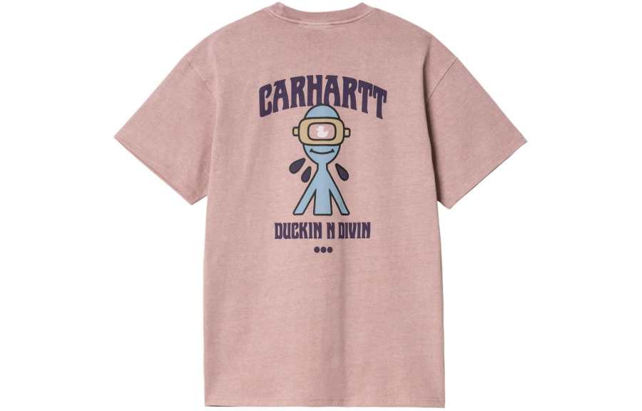 Carhartt WIP SS24 S/S Duckin' T Shirt T Shirt Men's Pink