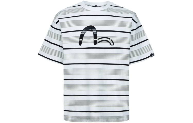 EVISU T Shirts Men's Crew Neck Moderate Straight Fit