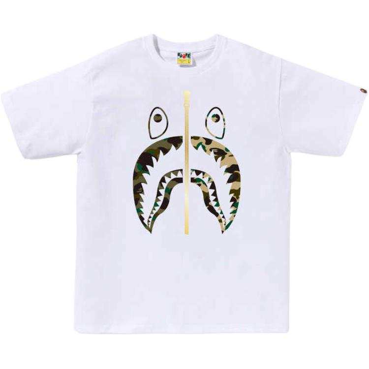 A BATHING APE Bape 1st Camo Separate Shark Tee