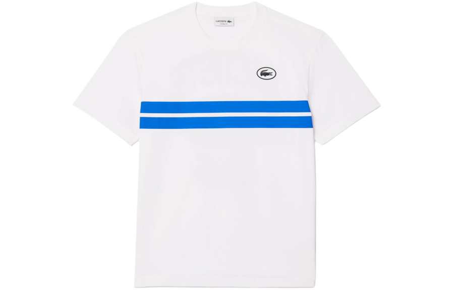 LACOSTE Logo appliqué Organic Cotton T shirt