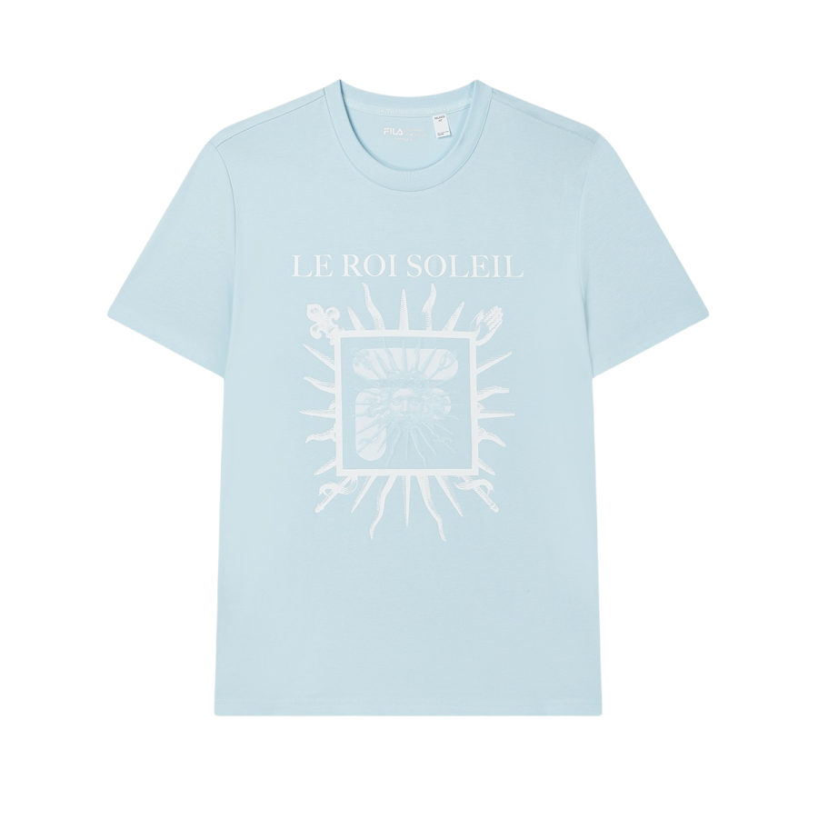 FILA SS24 T Shirt Men's Jade Sky Blue