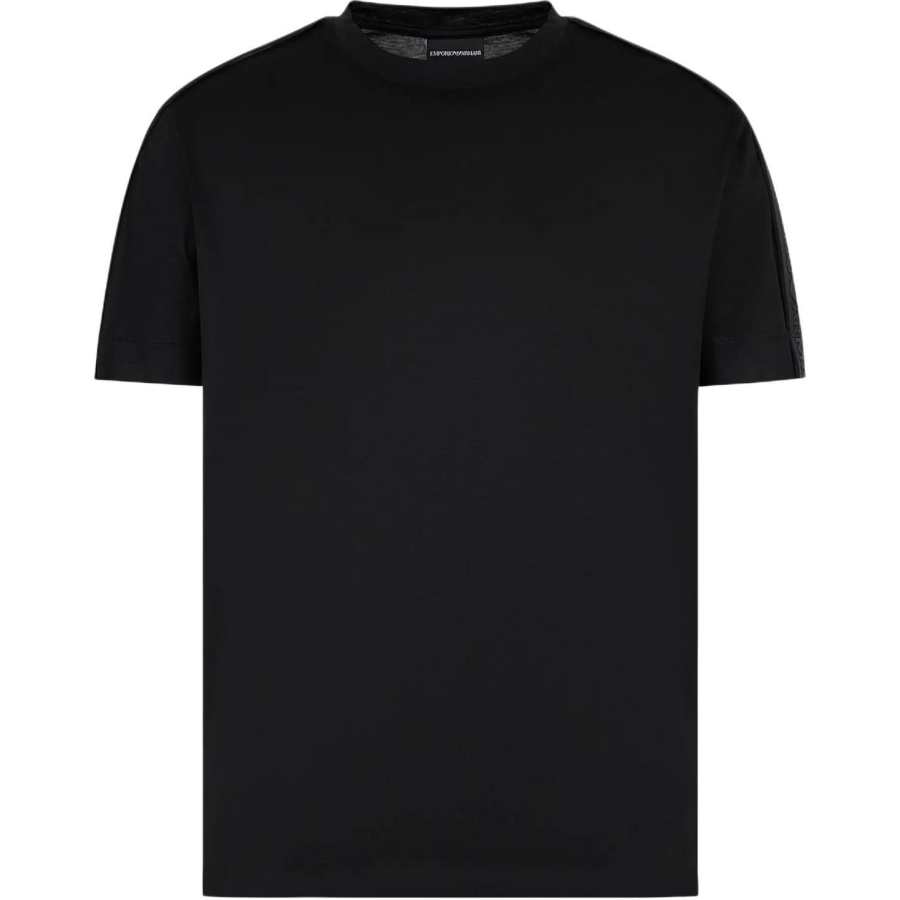 EMPORIO ARMANI Logo tape Cotton T shirt