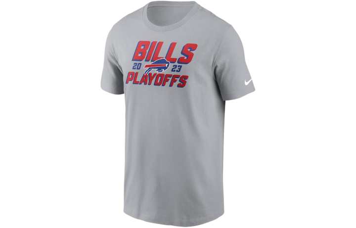 Nike Nike Buffalo Bills 2023 NFL Playoffs T Shirt Men's Gray