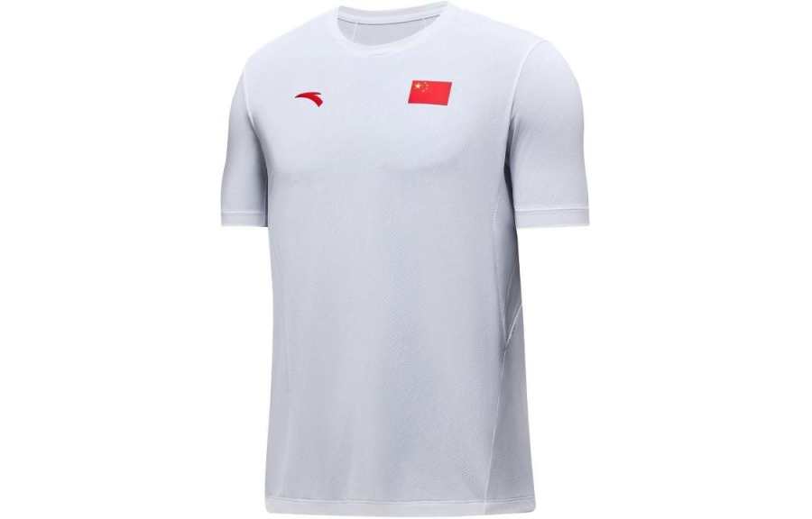 ANTA T Shirts Unisex White Crew Neck Moderate