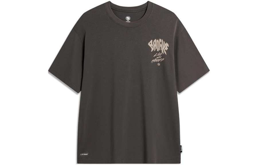 Li-Ning Li Ning BADFIVE T Shirt Men's Obsidian Gray