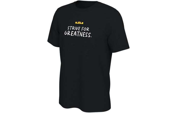 Nike Nike T Shirts Men's Black Crew Neck Moderate Straight Fit