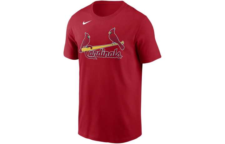 Nike Nike T Shirts Men's Red Crew Neck Moderate Straight Fit