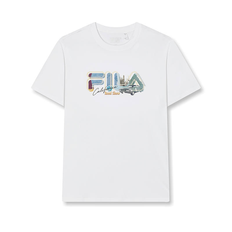 FILA Heritage SS24 T Shirt Men's Standard White