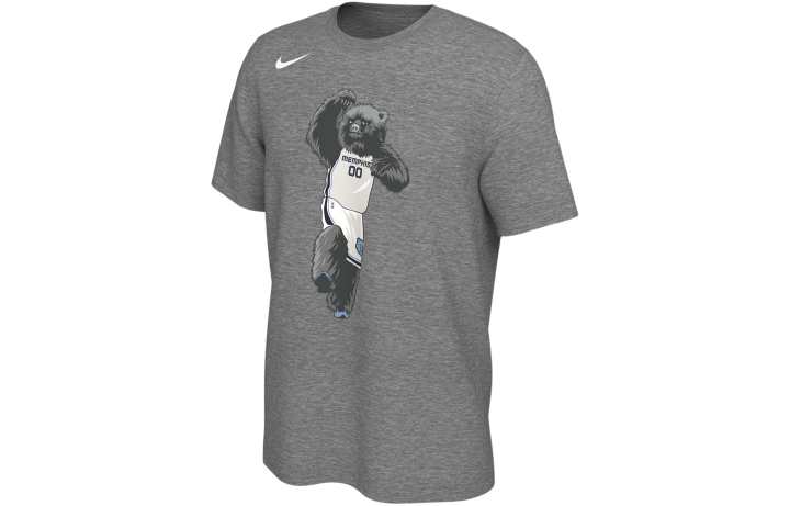 Nike Nike T Shirt Memphis Grizzlies Men's Dark Gray