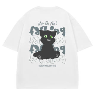 TALKING TOM T Shirts Unisex Crew Neck Moderate Straight Fit