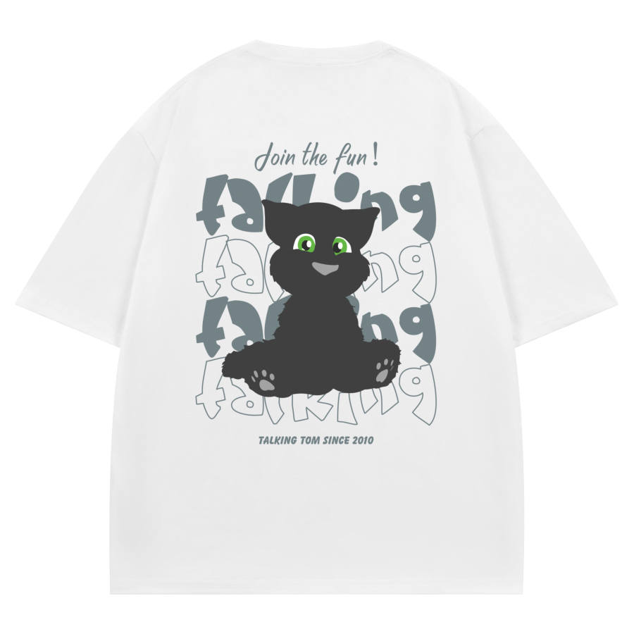 TALKING TOM T Shirts Unisex Crew Neck Moderate Straight Fit
