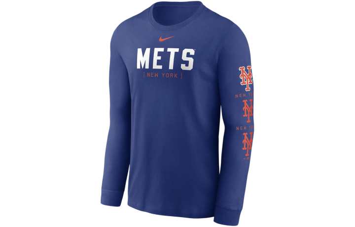 Nike Nike T Shirts Men's Blue Crew Neck Moderate Straight Fit