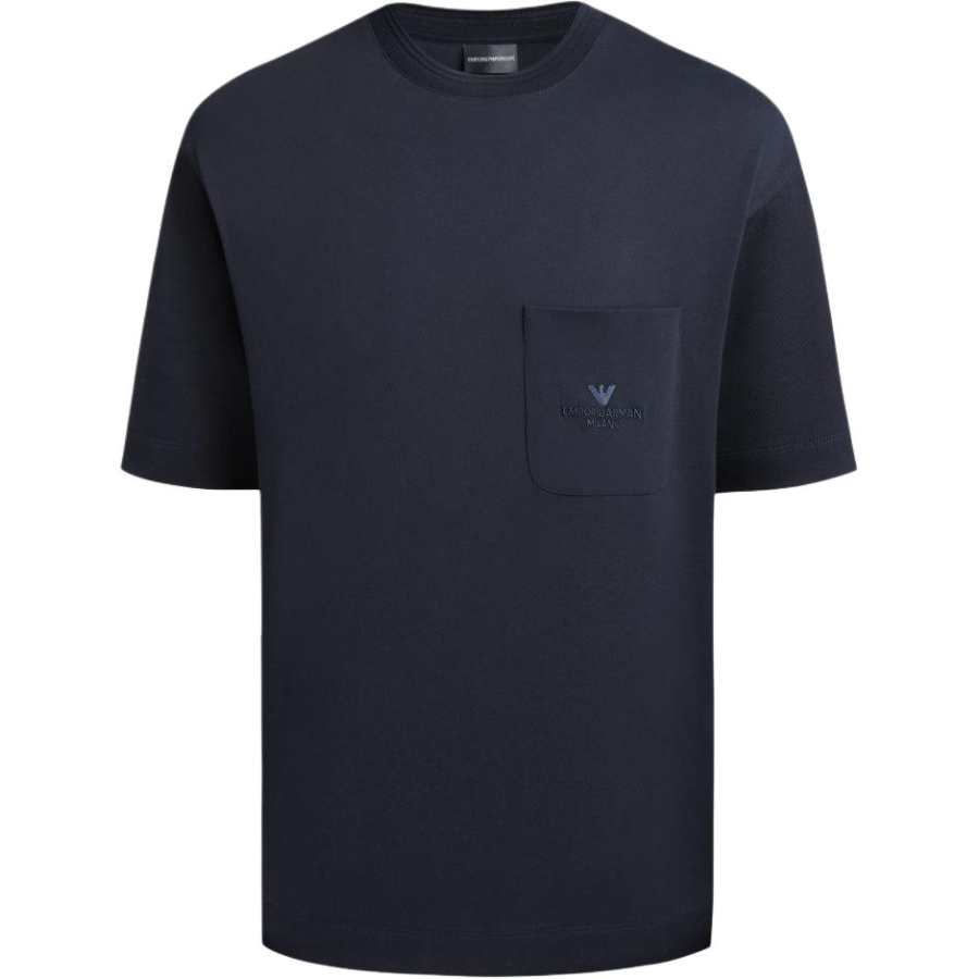 EMPORIO ARMANI SS24 T Shirt Men's Navy Blue