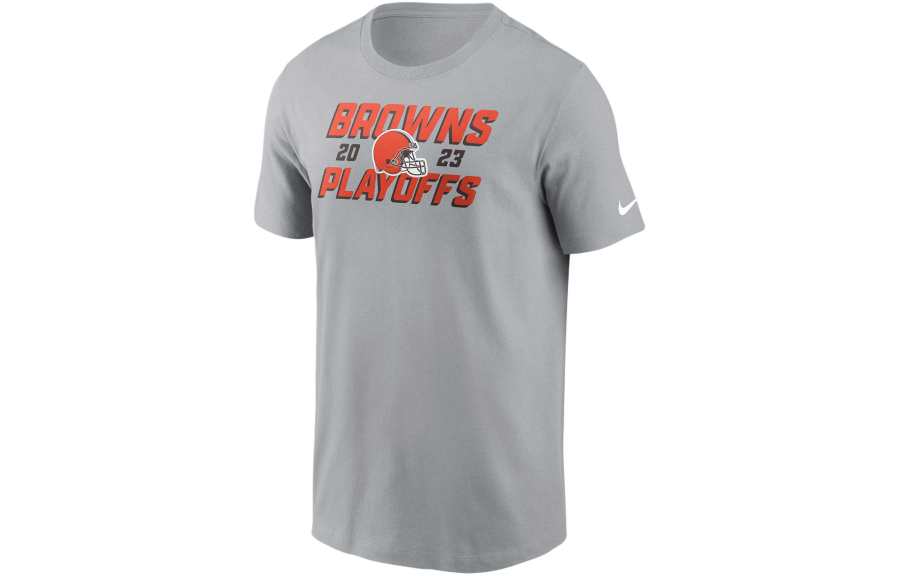 Nike Nike T Shirts Men's Gray Crew Neck Moderate Straight Fit
