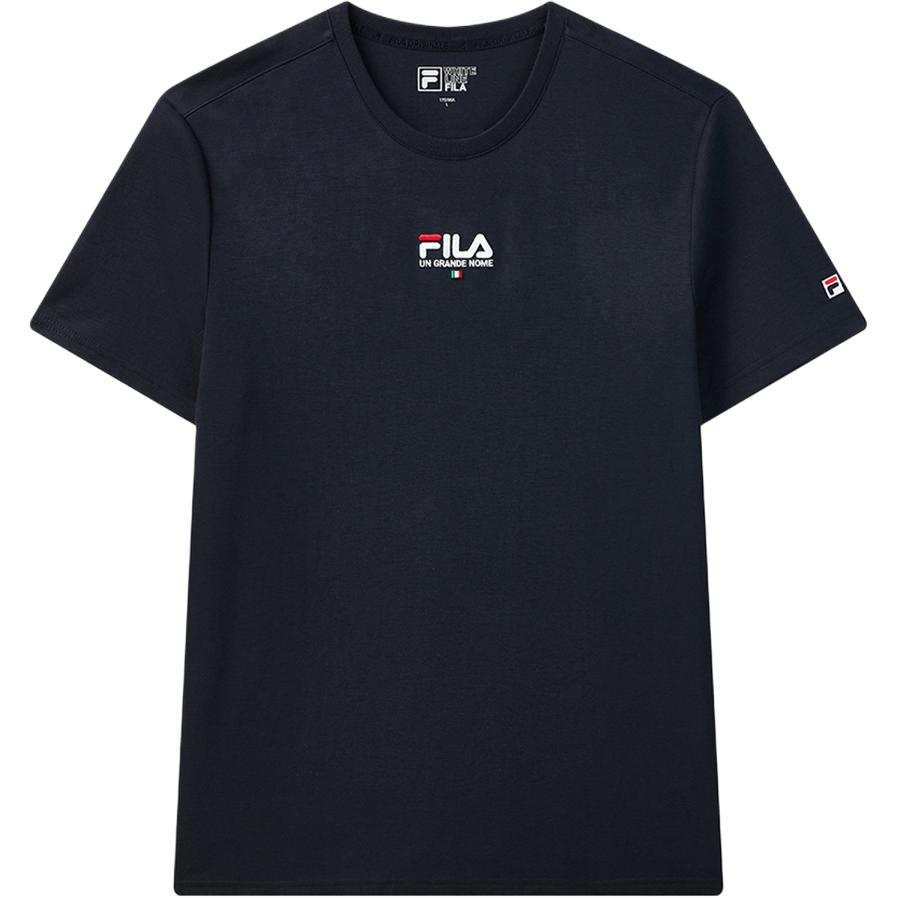 FILA T Shirts Men's Legend Blue Crew Neck Moderate