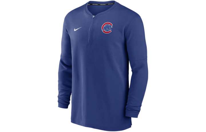 Nike Nike Chicago Cubs Authentic Collection Game Time Men's Nike Dri FIT Mlb 1/2 Zip Long Sleeve Top