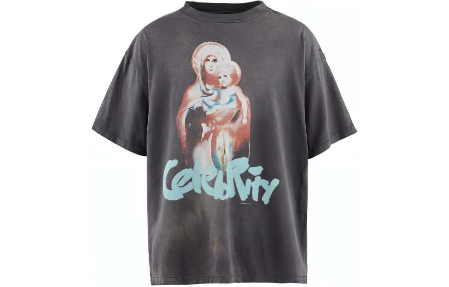 SAINT Mxxxxxx x SHERMER ACADEMY SS24 T Shirt Men's Gray