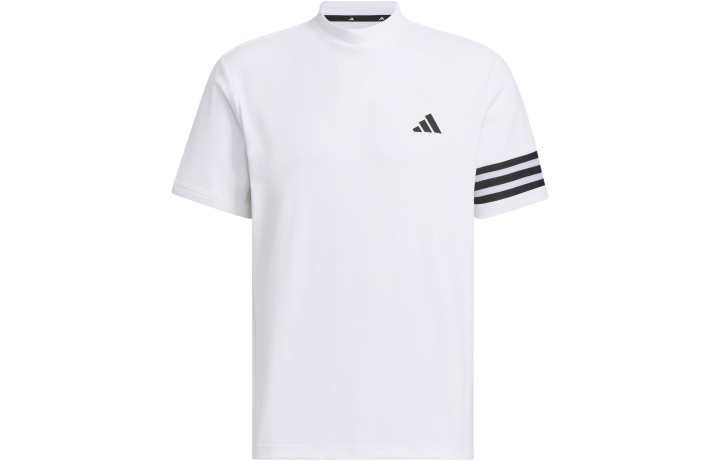 Adidas Adidas T Shirts Men's White Half Turtleneck Moderate Straight Fit