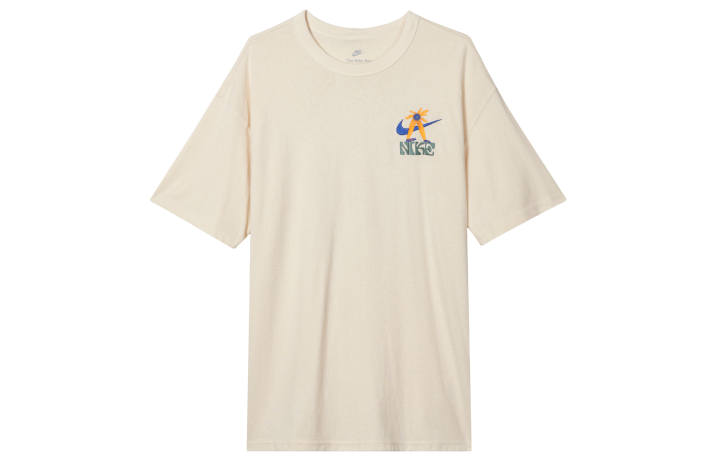 Nike Nike T Shirts Men's Solid Color Crew Neck Moderate Straight Fit