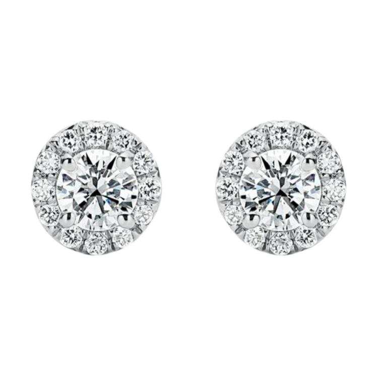 TIFFANY & CO. TIFFANY & CO. Diamond Stud Earrings Women's Silver